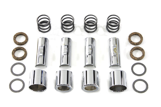 HARLEY Chrome Upper Pushrod Cover Kit Fits 1936-1939 EL,