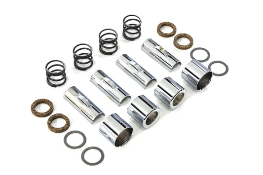 HARLEY Chrome Upper Pushrod Cover Kit Fits 1936-1939 EL,