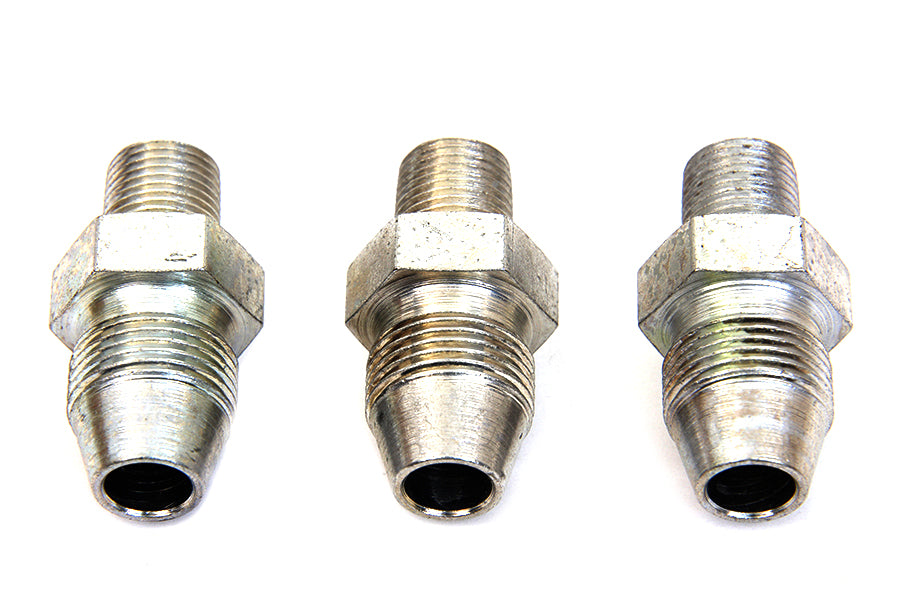 HARLEY Cadmium Oil Line Fitting Fits 1941-1964 FL,   1936-1940 EL,   1938-1948 UL,