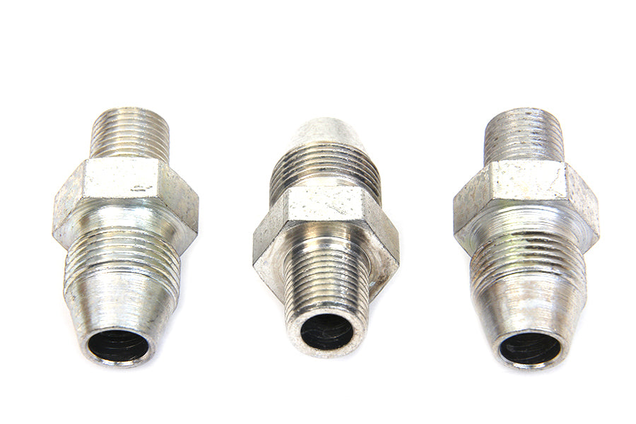 HARLEY Cadmium Oil Line Fitting Fits 1941-1964 FL,   1936-1940 EL,   1938-1948 UL,