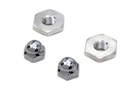 HARLEY Cadmium Acorn Nut and Retainer Kit Fits 1936-1940 EL,   1941-1948 FL,   1936-1957 G,   1937-1