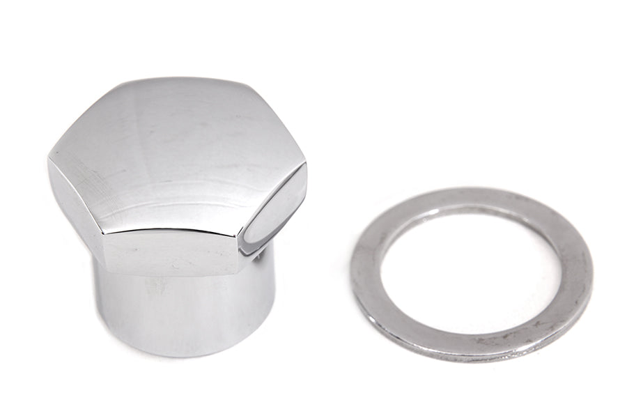 HARLEY Chrome Domed Triple Tree Fork Stem Nut Fits 1971-1984 FX,   1978-1987 XL,
