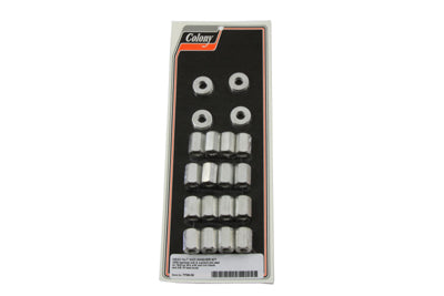 HARLEY Cadmium Head Nut Set Fits 1942-1950 W,
