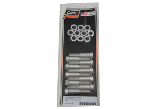 HARLEY Cadmium Stock 61 inch Cylinder Head Bolt Fits 1936-1939 EL,