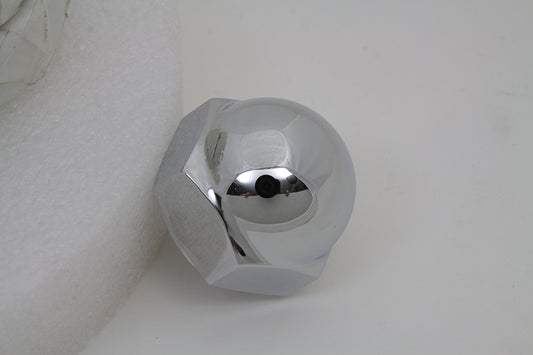 HARLEY Chrome Acorn Triple Tree Stem Nut with Shoulder Fits 1948-1984 FL,   1980-1986 FX,   1980-198
