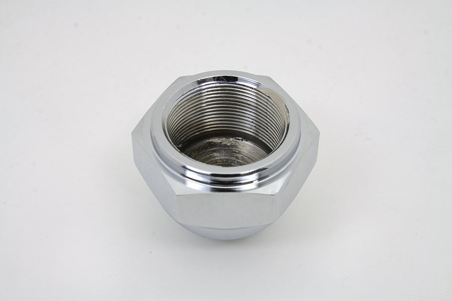 HARLEY Chrome Acorn Triple Tree Stem Nut with Shoulder Fits 1948-1984 FL,   1980-1986 FX,   1980-198