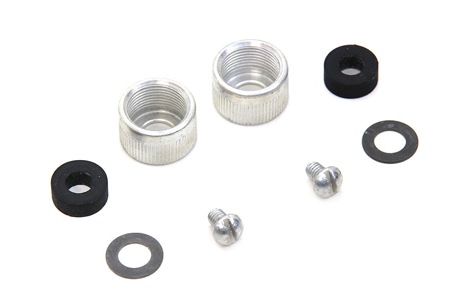 HARLEY Spark Plug Cable Nuts with Packing Fits 1930-1934 VL,   1937-1948 UL,   1936-1940 EL,   1941-