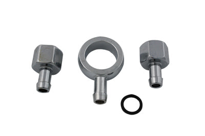 HARLEY Chrome Gas Tank Fittings Fits 1940-1965 FL,