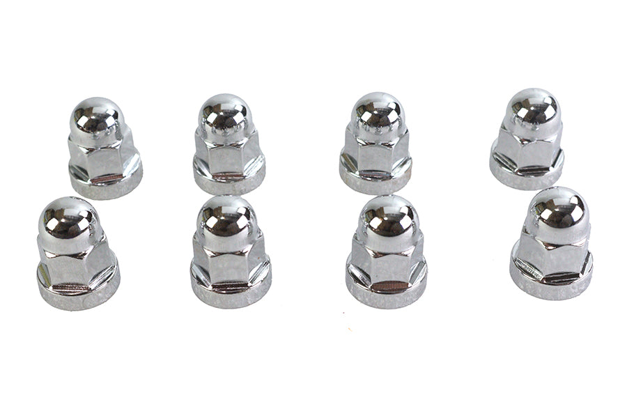 HARLEY Chrome Cylinder Base Nut Fits 1978-1984 FL,   1978-1984 FX,   1979-1983 FLT,   1982-1983 FXR,