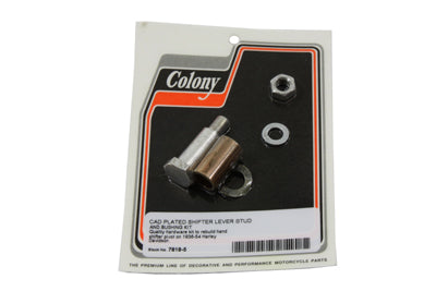 HARLEY Cadmium Tank Hand Shifter Lever Stud and Bushing Kit Fits 1938-1940 EL,   1941-1951 FL,   193