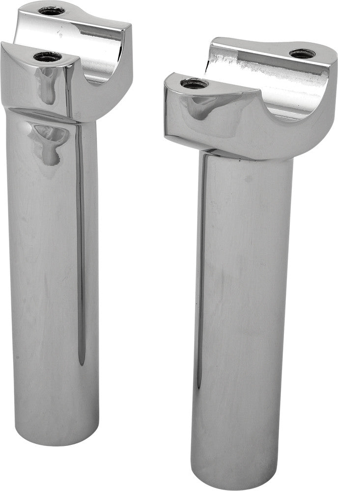 HARLEY HARDDRIVE H-BAR RISERS 5.5" STRAIGHT CHROME  241003