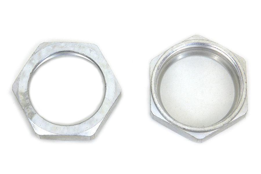 HARLEY Cadmium Manifold Nuts Fits 1937-1948 UL,   1930-1936 VL,   1936-1939 EL,   1932-1936 R,   194