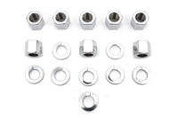 HARLEY Chrome Stock Cylinder Base Nuts and Washers Fits 1957-1985 XL,   1929-1952 WL,   1929-1973 G,