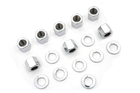 HARLEY Chrome Stock Cylinder Base Nuts and Washers Fits 1957-1985 XL,   1929-1952 WL,   1929-1973 G,