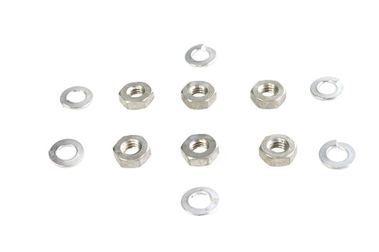 HARLEY Cadmium Standard Oil Pump Nuts Fits 1937-1948 UL,   1941-1948 FL,