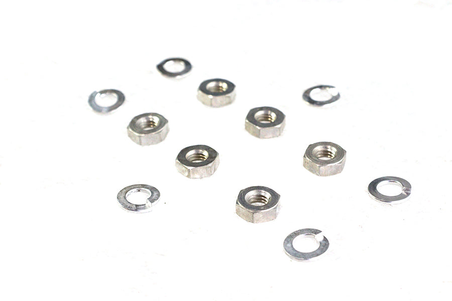 HARLEY Cadmium Standard Oil Pump Nuts Fits 1937-1948 UL,   1941-1948 FL,