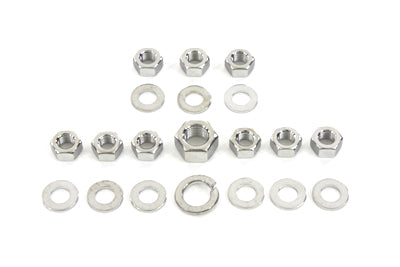HARLEY Chrome Transmission Side Cover Kit Fits 1936-1940 EL,   1937-1948 UL,   1941-1984 FL,   1971-