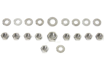 HARLEY Chrome Transmission Side Cover Kit Fits 1936-1940 EL,   1937-1948 UL,   1941-1984 FL,   1971-