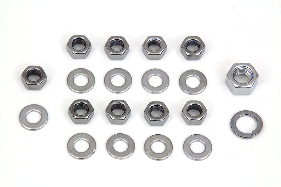 HARLEY Chrome Transmission Side Cover Kit Fits 1936-1940 EL,   1937-1948 UL,   1941-1984 FL,   1971-