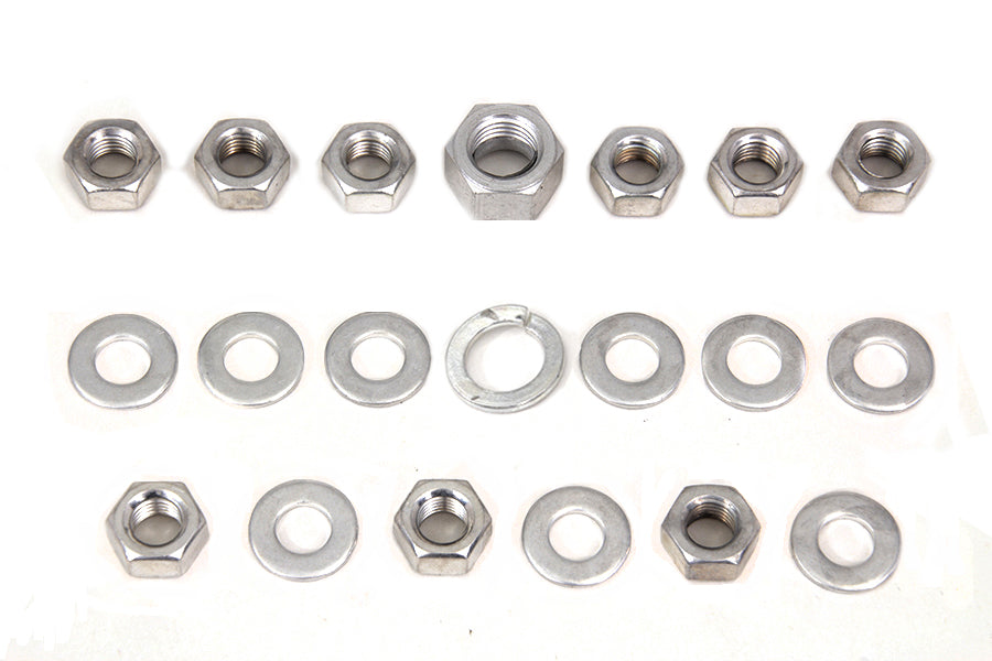 HARLEY Cadmium Transmission Side Cover Kit Fits 1936-1940 EL,   1941-1984 FL,   1971-1984 FX,