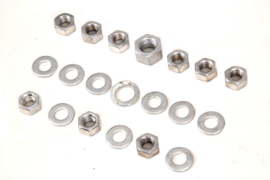 HARLEY Cadmium Transmission Side Cover Kit Fits 1936-1940 EL,   1941-1984 FL,   1971-1984 FX,