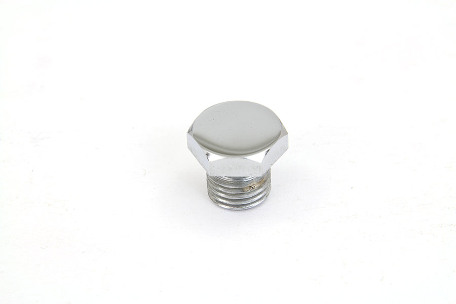 HARLEY Chrome Motor Case Drain/Oil Pump Body Plug Fits 1971-1984 FX, Oil pump 1968-1984 FL, Oil pump