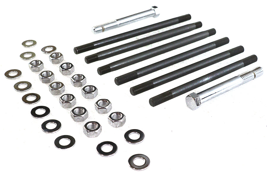 HARLEY Chrome Stock Engine Case Bolt Kit Fits 1965-1969 FL,
