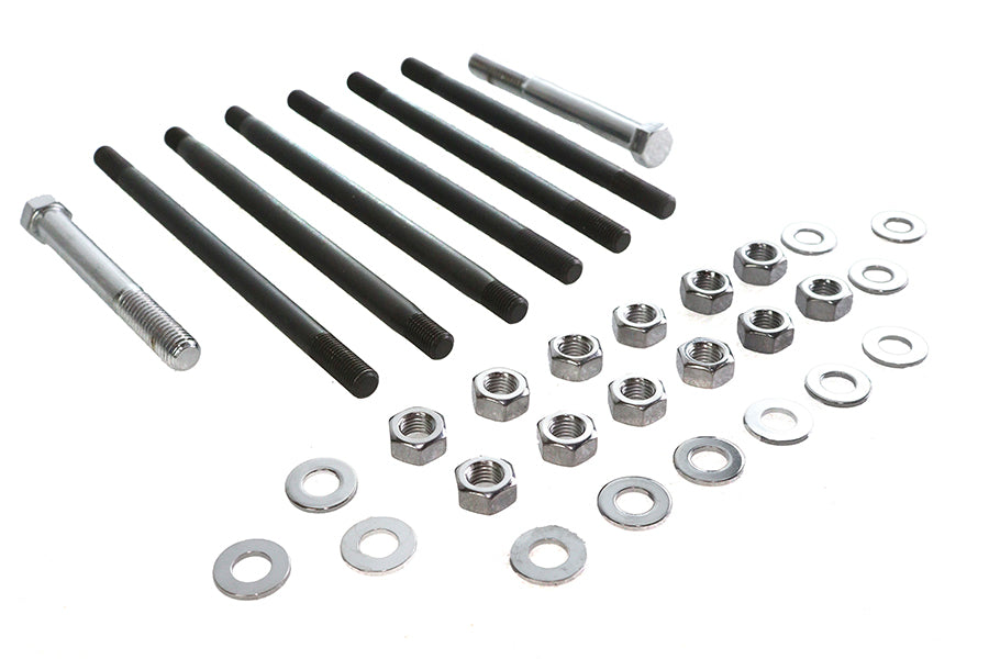 HARLEY Chrome Stock Engine Case Bolt Kit Fits 1965-1969 FL,