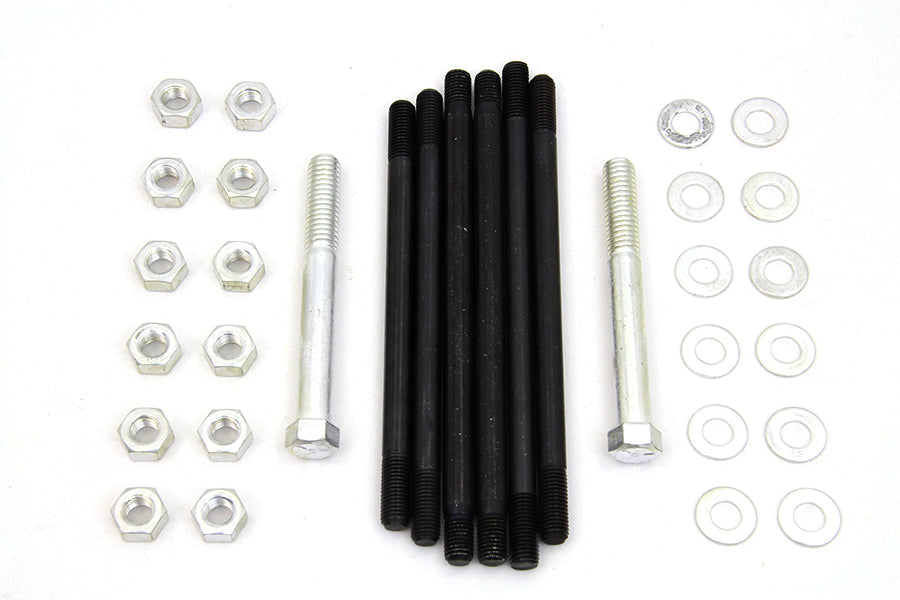 HARLEY Cadmium Stock Engine Case Bolt Kit Fits 1965-1969 FL,