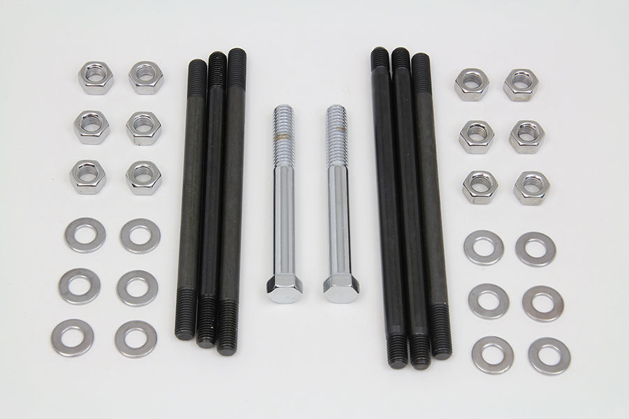 HARLEY Chrome Stock Engine Case Bolt Kit Fits 1970-1978 FL,   1971-1978 FX,