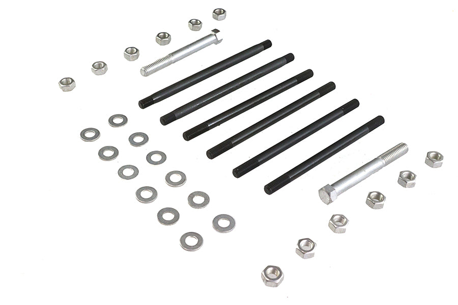 HARLEY Cadmium Stock Engine Case Bolt Kit Fits 1970-1978 FL,   1971-1978 FX,