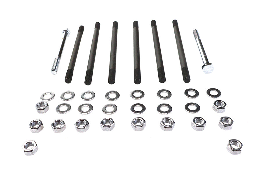 HARLEY Chrome Stock Engine Case Bolt Kit Fits 1979-1984 FL,   1979-1984 FX,   1984-1995 FXST,   1991