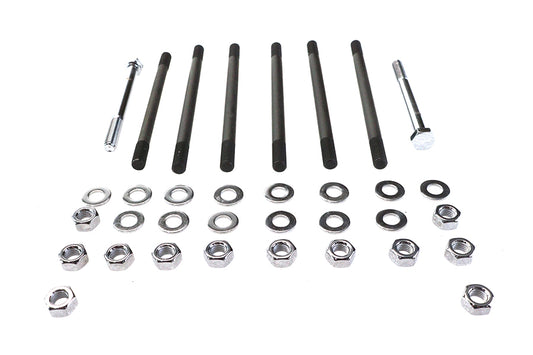 HARLEY Chrome Stock Engine Case Bolt Kit Fits 1979-1984 FL,   1979-1984 FX,   1984-1995 FXST,   1991