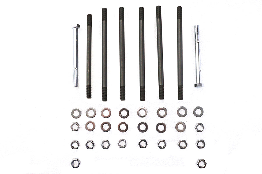 HARLEY Chrome Stock Engine Case Bolt Kit Fits 1979-1984 FL,   1979-1984 FX,   1984-1995 FXST,   1991