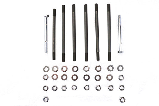 HARLEY Chrome Stock Engine Case Bolt Kit Fits 1979-1984 FL,   1979-1984 FX,   1984-1995 FXST,   1991