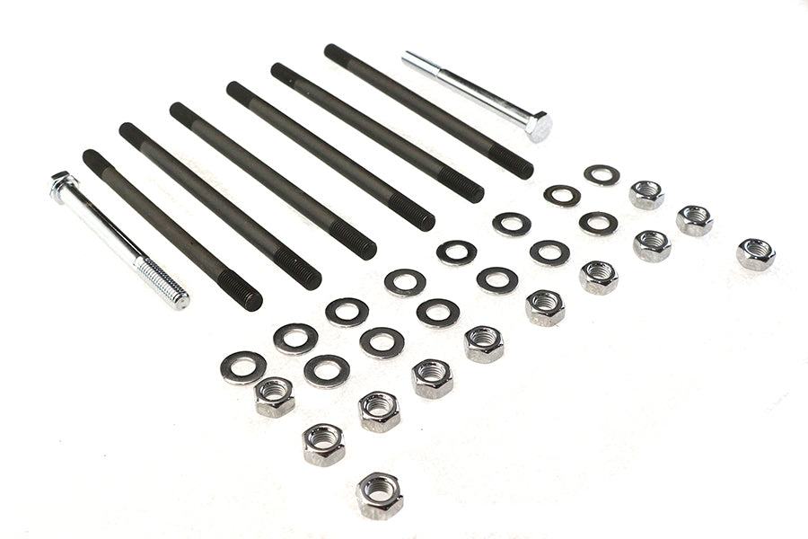 HARLEY Chrome Stock Engine Case Bolt Kit Fits 1979-1984 FL,   1979-1984 FX,   1984-1995 FXST,   1991