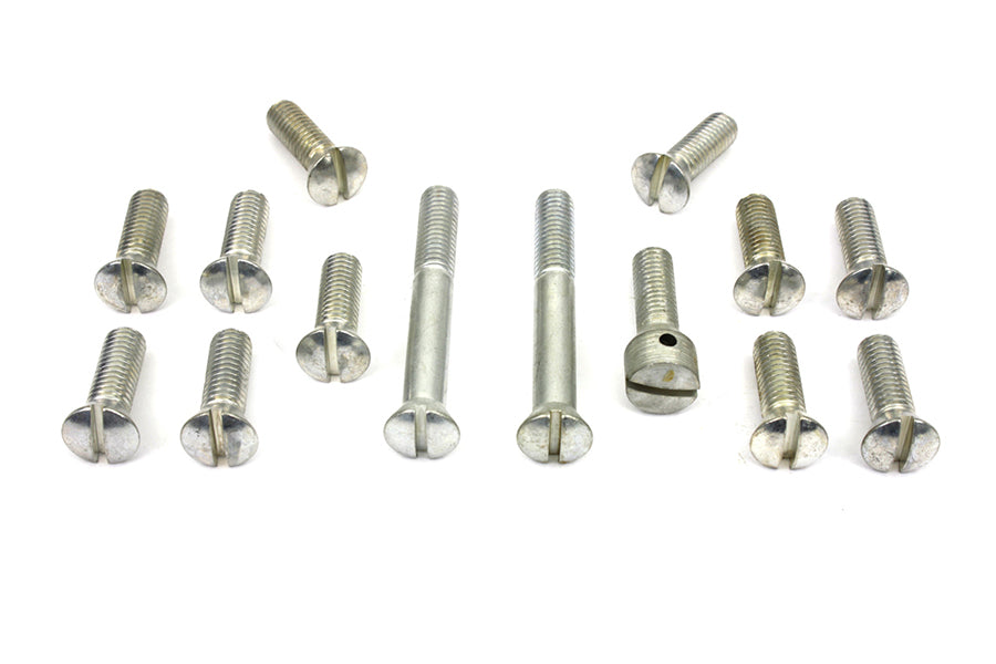 HARLEY Cadmium Transmission Top Cover Screw Kit Fits 1941-1978 FL,   1971-1978 FX,   1936-1940 EL,