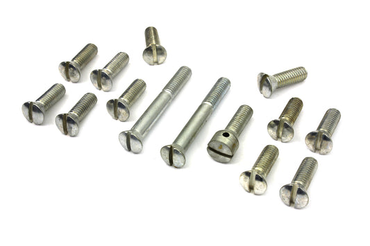HARLEY Cadmium Transmission Top Cover Screw Kit Fits 1941-1978 FL,   1971-1978 FX,   1936-1940 EL,