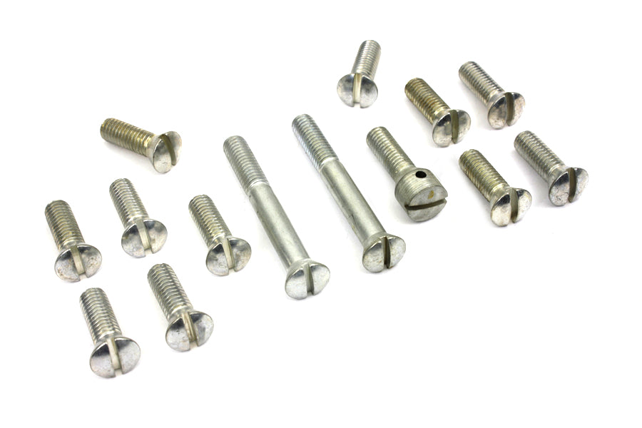 HARLEY Cadmium Transmission Top Cover Screw Kit Fits 1941-1978 FL,   1971-1978 FX,   1936-1940 EL,