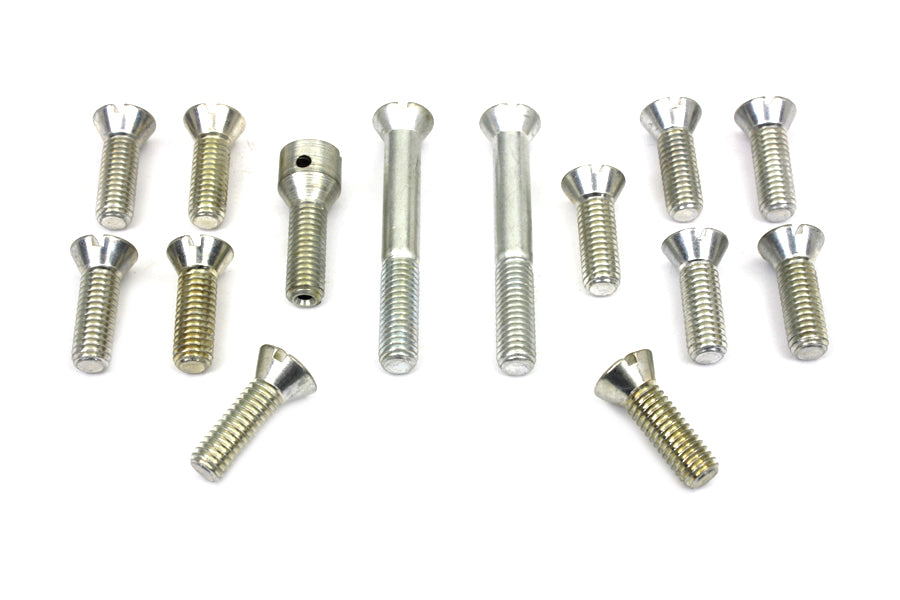 HARLEY Cadmium Transmission Top Cover Screw Kit Fits 1941-1978 FL,   1971-1978 FX,   1936-1940 EL,