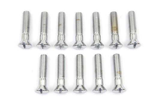 HARLEY Chrome Cam Cover Stock Slotted Screws Fits 1936-1940 EL,   1941-1969 FL,