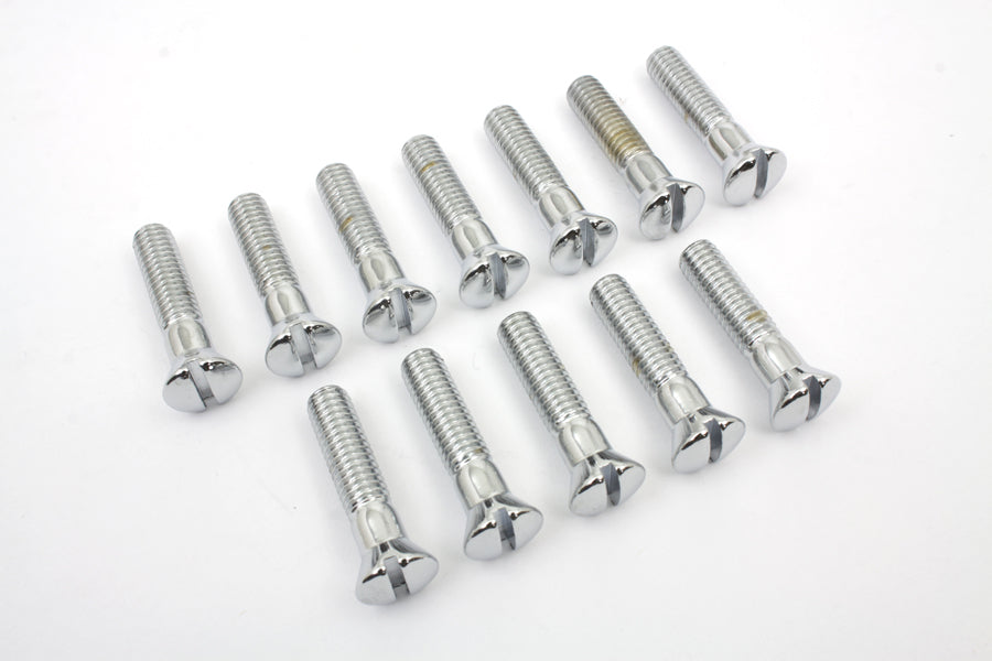 HARLEY Chrome Cam Cover Stock Slotted Screws Fits 1936-1940 EL,   1941-1969 FL,