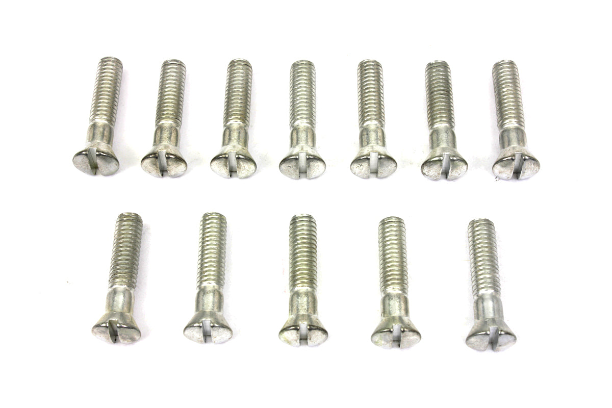 HARLEY Cadmium Cam Cover Stock Slotted Screws Fits 1936-1940 EL,   1941-1969 FL,
