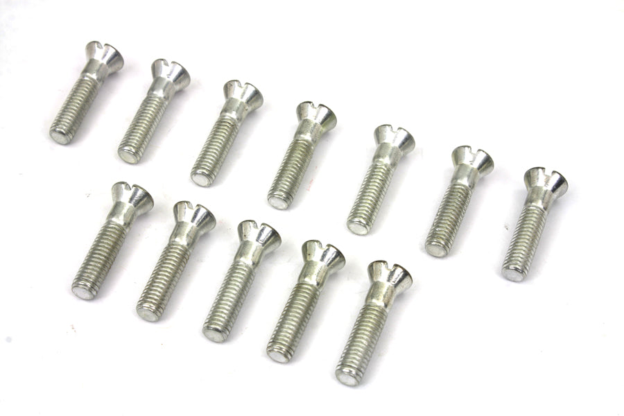 HARLEY Cadmium Cam Cover Stock Slotted Screws Fits 1936-1940 EL,   1941-1969 FL,