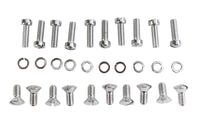 HARLEY Chrome Outer Primary Cover Screw Set Stock Fits 1936-1940 EL,   1941-1964 FL,   1937-1948 UL,