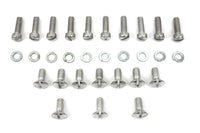 HARLEY Cadmium Outer Primary Cover Screw Set Stock Fits 1936-1940 EL,   1941-1964 FL,   1937-1948 UL