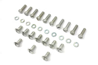 HARLEY Cadmium Outer Primary Cover Screw Set Stock Fits 1936-1940 EL,   1941-1964 FL,   1937-1948 UL