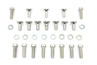 HARLEY Cadmium Outer Primary Cover Screw Set Stock Fits 1936-1940 EL,   1941-1964 FL,   1937-1948 UL