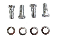 HARLEY Chrome Stock Carburetor Mount Screws Fits 1941-1965 FL,