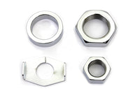 HARLEY Chrome Rear Axle Nut and Lock Kit Fits 1936-1940 EL,   1941-1972 FL,   1971-1972 FX,   1937-1